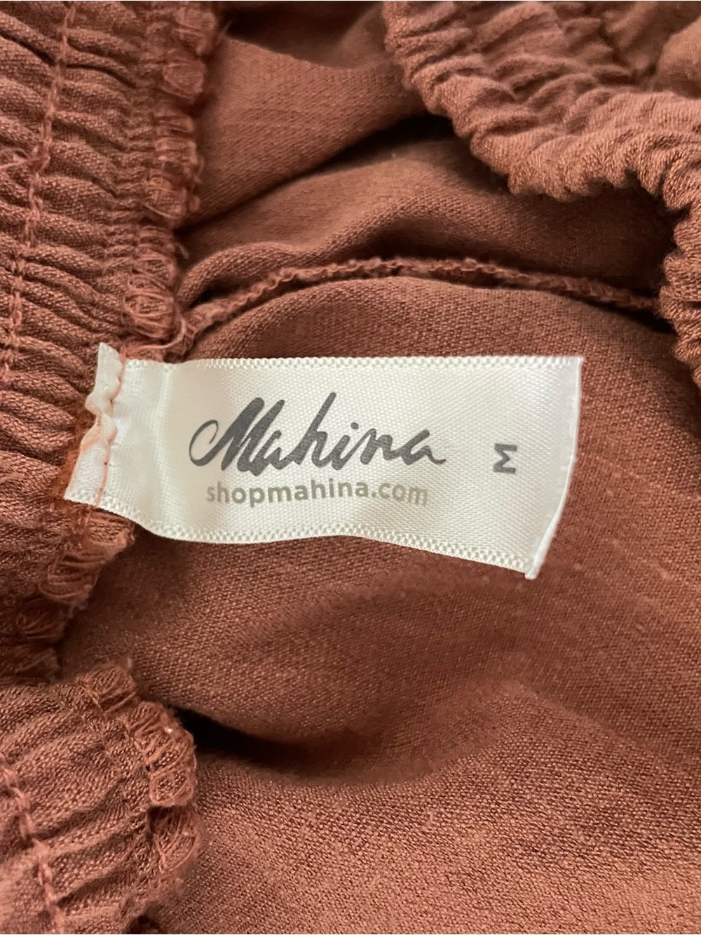 mahina Dusty Rose Elastic Waist Jogger Pants - Picture 8 of 8